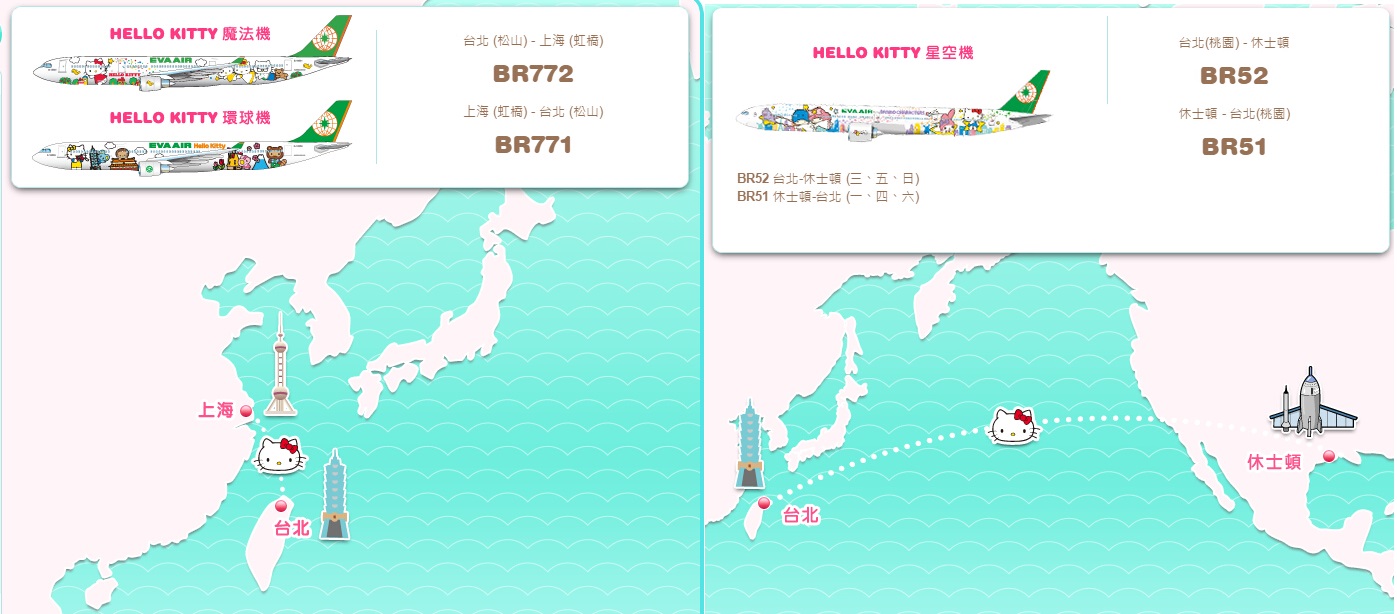 Hello Kitty彩绘机 routes