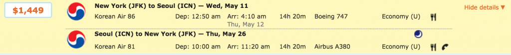korean air economy
